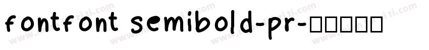 fontfont semibold-pr字体转换